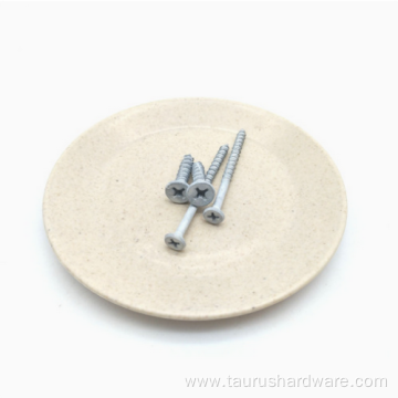 Flat Head Cross Recessed 3 Thread Concrete Screws